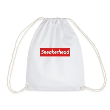 Sneakerhead | Sneaker fan motif | White - Drawstring Bag - white - Front