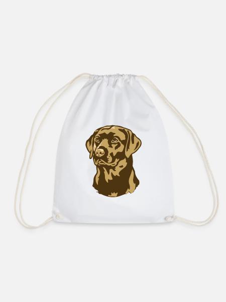 Evolution Of Golden Retrievers - Drawstring Bag - white
