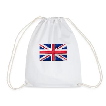 Drapeau de la Grande-Bretagne Union Jack - Sac de sport léger - blanc - Devant