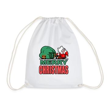 Noël père noël joyeux noël noël - Sac de sport léger - blanc - Devant