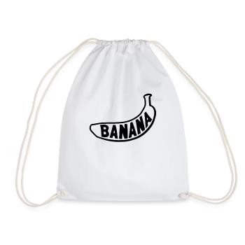 Banana - Drawstring Bag - white - Front