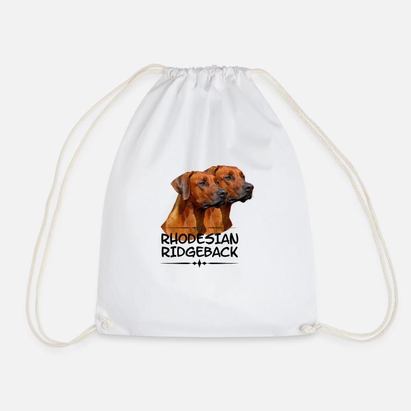 Rhodesian Ridgeback - Turnbeutel - Weiß