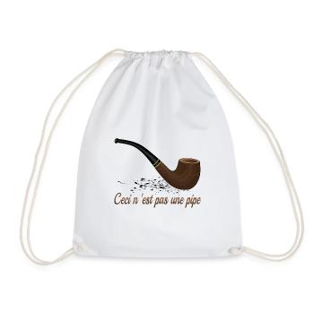 Ceci N'est Pas Une Pipe - Sac de sport léger - blanc - Devant