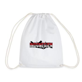 Indonesia - Drawstring Bag - white - Front