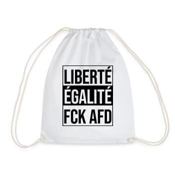 FCK AFD - Turnbeutel - Weiß - Vorne