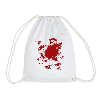 Halloween costume gift blood horror scary - Drawstring Bag - white - Front