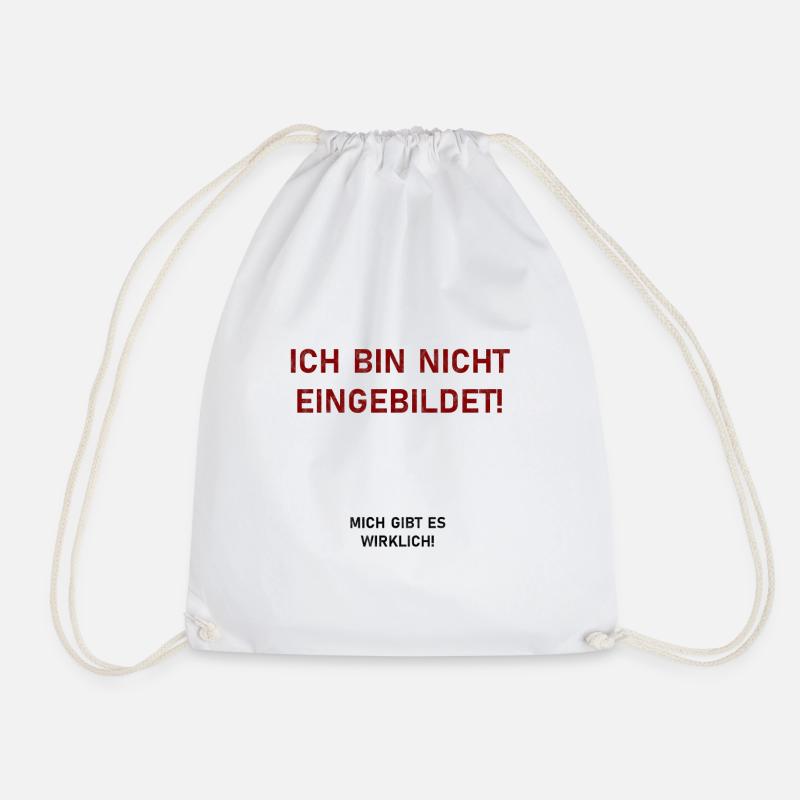 Eingebildet lustiger Spruch witzig Geschenk - Turnbeutel - Weiß