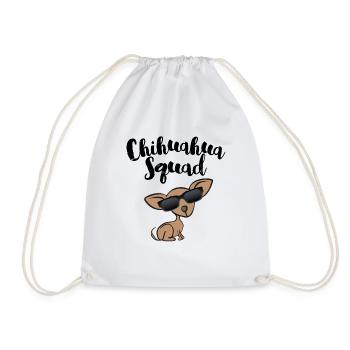 Chihuahua Squad Chihuahua Owner - Drawstring Bag - white - Front