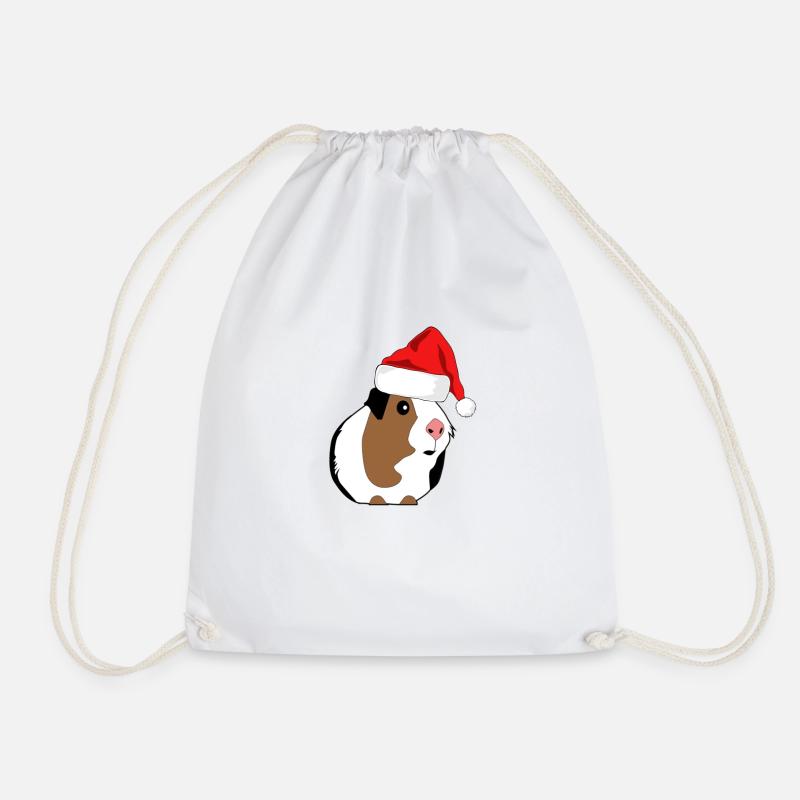 Noël drôle de rongeur de cochon d'Inde - Sac de sport léger - blanc