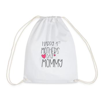 Alles Gute zum 1. Muttertag New Mommy First 2020 - Turnbeutel - Weiß - Vorne
