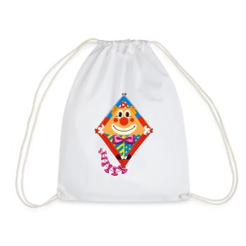The Kite Party and Kite Festival Art - Drawstring Bag - white - Front