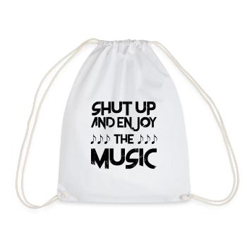 music - Drawstring Bag - white - Front
