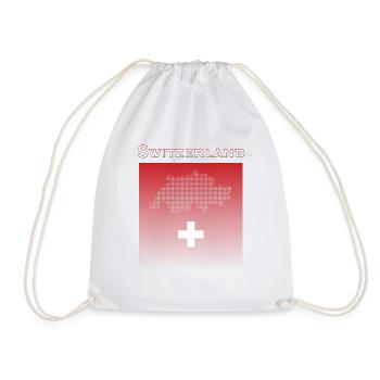 Switzerland Schweiz - Turnbeutel - Weiß - Vorne