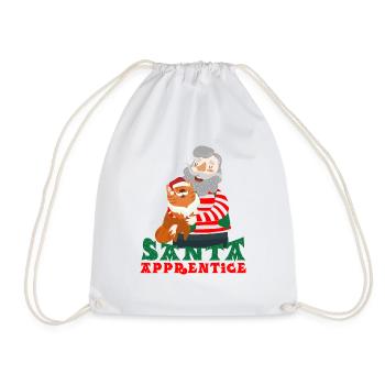 Cat Christmas Maine Coon Persian Animal Gift - Drawstring Bag - white - Front