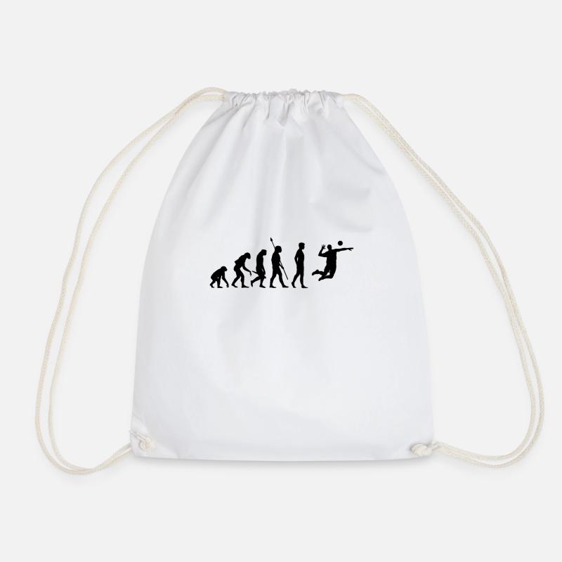 Evolution volleyball - Drawstring Bag - white