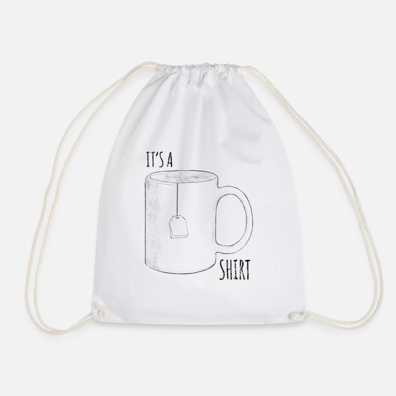 its a Tea Shirt - Turnbeutel - Weiß