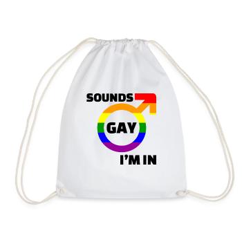 Paix mondiale femmes droits humains non gay gay lesbienne - Sac de sport léger - blanc - Devant