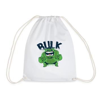 Vrac d'ours - Masse d'ours - Force musculaire - Monstre - Sac de sport léger - blanc - Devant