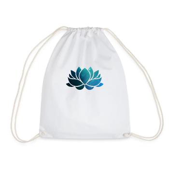 Lotosblume Geschenk für Botaniker Lotosblüte - Turnbeutel - Weiß - Vorne