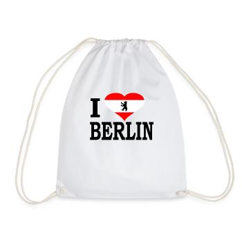 I love Berlin I love Berlin Germany Tourist - Drawstring Bag - white - Front