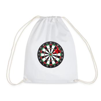 Tolles Dart Dartpfeil Darts Dartspieler Geschenk - Turnbeutel - Weiß - Vorne