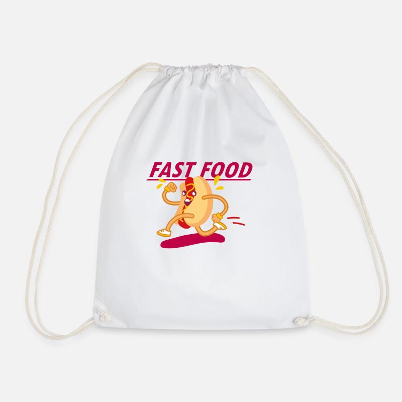 Fast Food - Turnbeutel - Weiß
