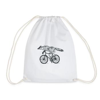 Roue vélo de renard - Sac de sport léger - blanc - Devant