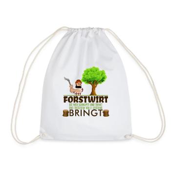 T-shirt Forstwirt · Full Performance · Cadeau Förster - Sac de sport léger - blanc - Devant
