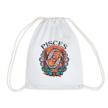 Équipe Poissons Signe du zodiaque Idée cadeau Cadeau - Sac de sport léger - blanc - Devant