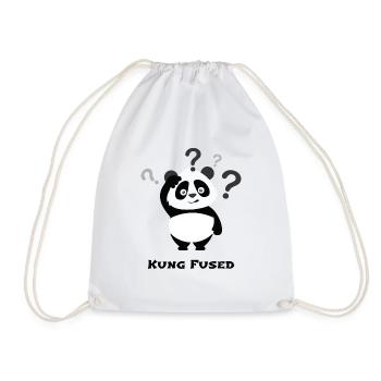 Lustiges Kung Fu(sed) - Panda Shirt - Turnbeutel - Weiß - Vorne