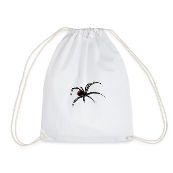 Spinne in 3D - Mit Schatten - Turnbeutel - Weiß - Vorne