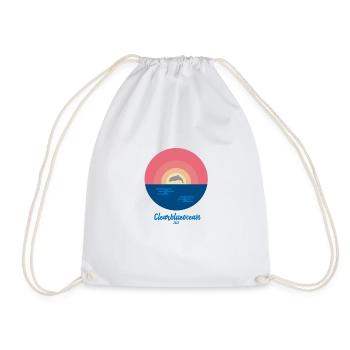 Clearblueocean Delfin Back T-Shirt - Turnbeutel - Weiß - Vorne