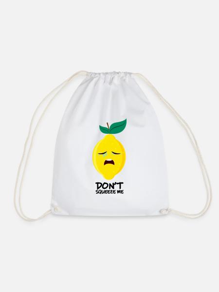 weinende Zitrone | crying lemon - Turnbeutel - Weiß