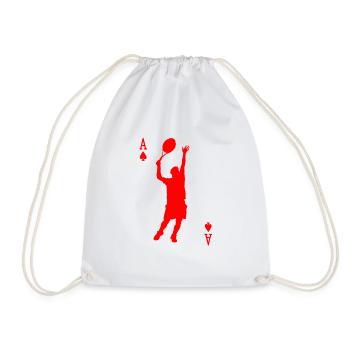 Tennis Tennis Ball Ball Sport Sport Ball Gift - Drawstring Bag - white - Front