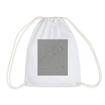 fck afd black and white - Sac de sport léger - blanc - Devant
