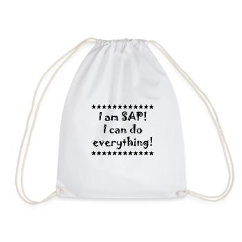Je suis SAP! Je peux tout faire! - Sac de sport léger - blanc - Devant