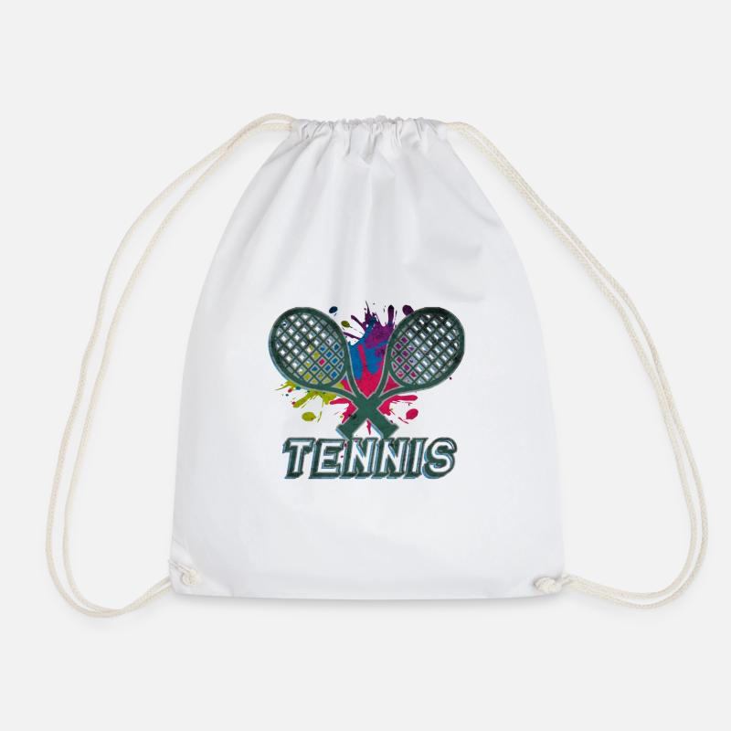 Tennis - Turnbeutel - Weiß