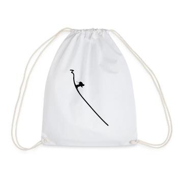 Ski, Snowboard, Vintage Tshirt Homme Femme - Sac de sport léger - blanc - Devant