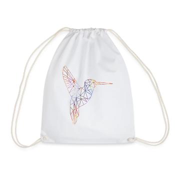 hummingbird - Drawstring Bag - white - Front