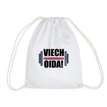 Viech Oida! Geschenk Idee - Turnbeutel - Weiß - Vorne
