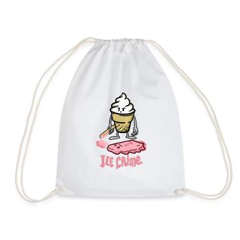 Crème glacée - Sac de sport léger - blanc - Devant