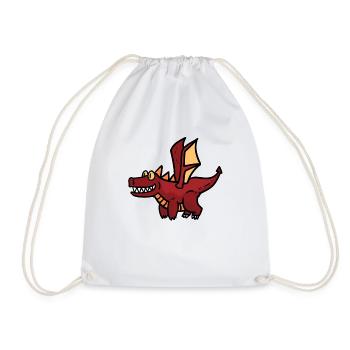 Flying dragon - Drawstring Bag - white - Front