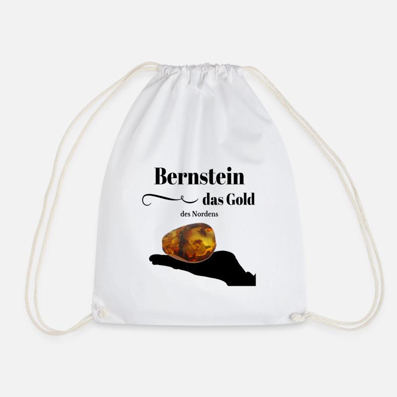 Bernstein - das Gold des Nordens - Turnbeutel - Weiß