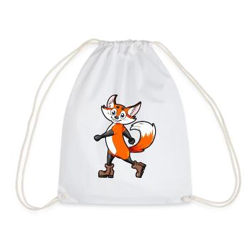 Randonneurs marches marches promenades de renard promenade cadeau - Sac de sport léger - blanc - Devant