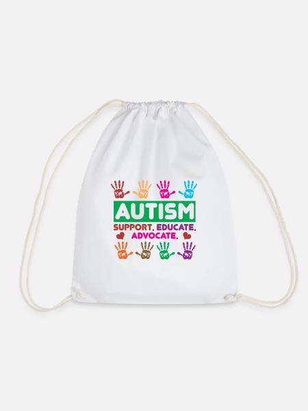 Autism Support Educate Advocate - Turnbeutel - Weiß