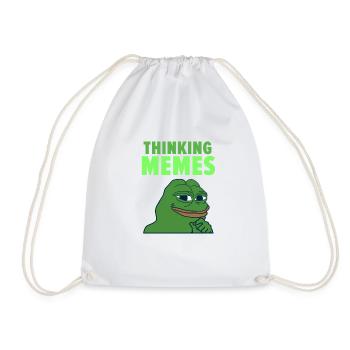 Memes - Drawstring Bag - white - Front