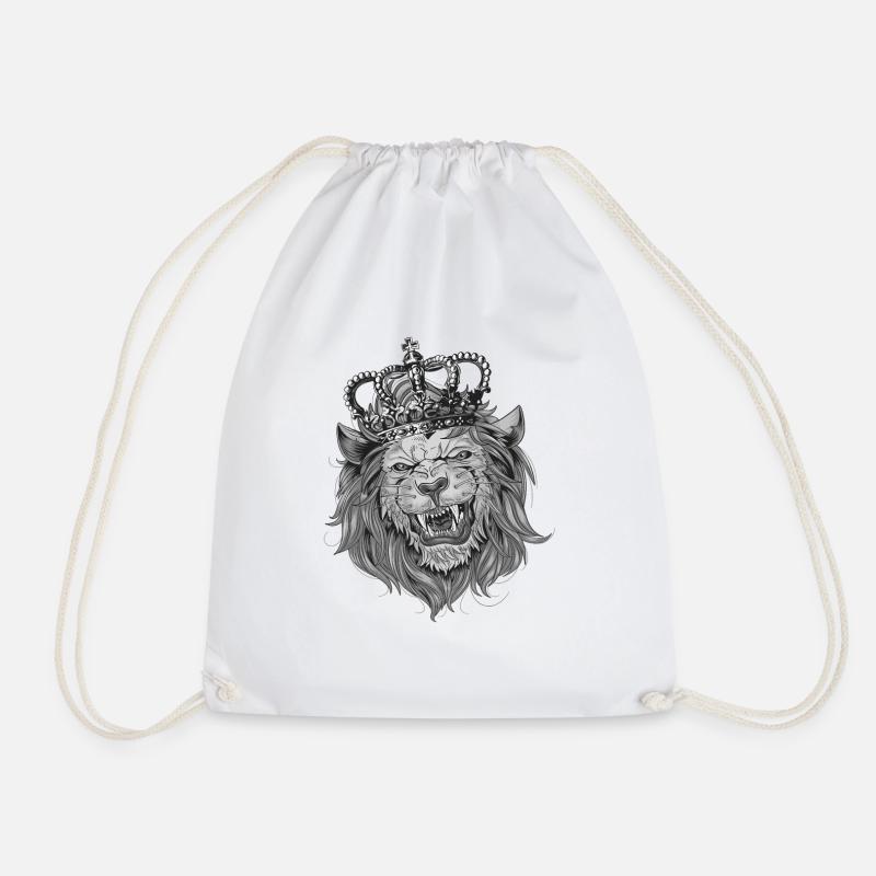 Crown the Lion4 - Turnbeutel - Weiß