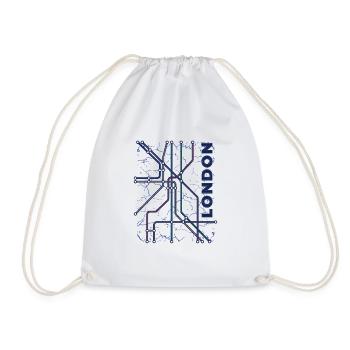 London subway underground - Drawstring Bag - white - Front