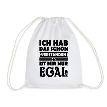 Lustige Sprüche Bürohumor - Turnbeutel - Weiß - Vorne