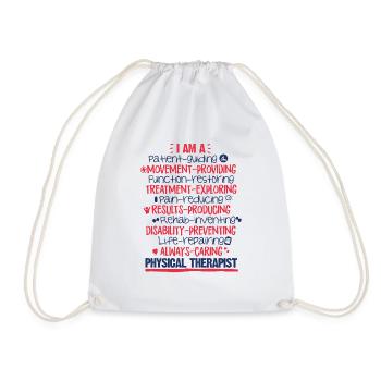 Physiothérapeute cadeau de fango de thérapie physique - Sac de sport léger - blanc - Devant